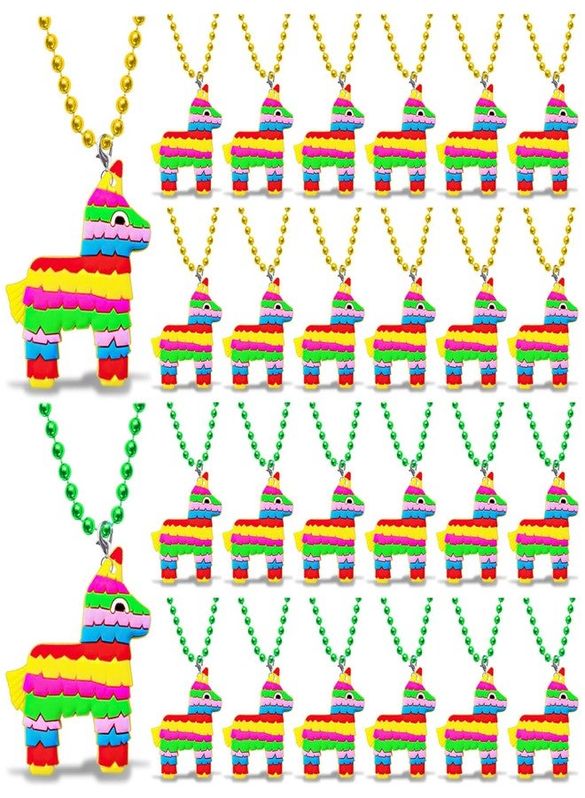 CiciBear 24 Pack Mexi Donkey Necklace Party Favors with Mardi Gras Beads for Mexican Fiesta Cinco de Mayo Party Favors, Home Decorations, Festivals,Wedding,Birthday Celebrations - Image 1